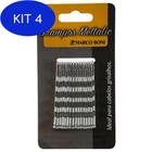 Kit 4 Grampos Para Cabelo Metallic - Ideal Para Cabelos Grisalhos