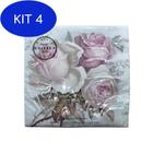 Kit 4 Guardanapo Decoupage Vintage Floral Ref 8046