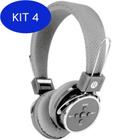 Kit 4 Headphone B-05 Wireless Preto Bateria Bluetooth