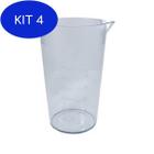 Kit 4 Jarra Copo 600 Ml Para Mixer Philips Walita