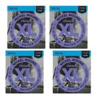 Kit 4 Jogos De Cordas D'addario Para Guitarra Exl115 B .011