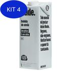 Kit 4 Leite Vegetal De Aveia Mais Cálcio Orgânico Nude 1L