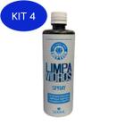 Kit 4 Limpa Vidros Spray 500Ml (Refil) Easytech