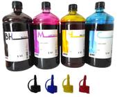 Kit 4 Litros Compatível Tinta Impressora Canon Pixma E301 Alta Qualidade Kings Of Ink