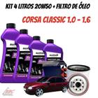 kit 4 litros de oleo radnaq 20w50 + filtro de óleo - Corsa Classic 1.0/1.6