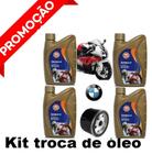 Kit 4 Litros Óleo Gulf 5W40 100% Sintético Premium Bmw Motos