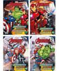 Kit 4 Livros - Coleção Aprendendo Caligrafia Marvel Avengers - Bicho Esperto