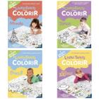 Kit 4 Livros Infantil Tapete Para Colorir
