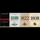 Kit 4 livros laurentino gomes escravidao + 1808 + 1889 + 1822