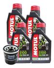 Kit 4 Lts Óleo Motor Motul 5100 15w50+filtro Óleo Shadow 750