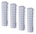 Kit 4 Luminárias Emergência INTELBRAS LEA31 Slin 30 Leds Biv