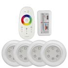 Kit 4 Luminárias Led 12V Piscina Rgb 9W Controlador Módulo - CBC