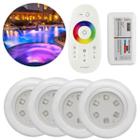 Kit 4 Luminárias Submersíveis Piscina Rgb 9W Controladora - CBC