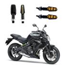 KIT 4 Luz Seta Esportiva Pisca de Led Modelo P29 Para Moto ER6N 650CC 2004 2005 2006 2007 2008 2009 - Stallion