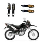 KIT 4 Luz Seta Esportiva Pisca de Led Modelo P29 Para Moto Honda NXR 125 BROS ES 2016 2017 2018 2019 2020 2021