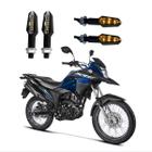 KIT 4 Luz Seta Esportiva Pisca de Led Modelo P29 Para Moto Honda XRE 190 Ano 2004 2005 2006 2007 2008 2009 - Stallion