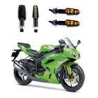 KIT 4 Luz Seta Esportiva Pisca de Led Modelo P29 Para Moto NINJA ZX-6R 600CC 2004 2005 2006 2007 2008 2009 - Stallion