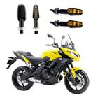 KIT 4 Luz Seta Esportiva Pisca de Led Modelo P29 Para Moto VERSYS CITY 650 Ano 2004 2005 2006 2007 2008 2009