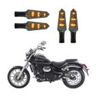 KIT 4 Luz Seta Esportiva Universal Pisca Led de Carbono Modelo P03C Moto DAFRA HORIZON 250 2014 2015 2016 2017 - Stallion