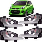 Kit 4 Maçanetas Kia Picanto 1.0 12v - Cinza