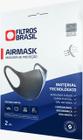 Kit 4 Máscaras Proteção Airmask Reutilizável 2m E 2g