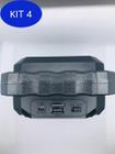 Kit 4 Mini Caixa Caixinha Som Portátil Bluetooth Mp3 Fm Sd