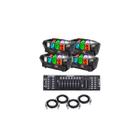 Kit 4 Mini Moving Spider 8 Leds 5w + Mesa Dmx + Cabos 5m