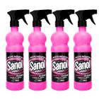 Kit 4 Multilimpador Power Clean para Limpeza Sanol Pro 500ml