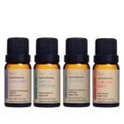 Kit 4 Óleo Essencial Via Aroma Natural 100% Puro Aromas Clássicos