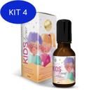 Kit 4 Óleo Essencial Wellife Blend Kids Focus 20Ml Puro