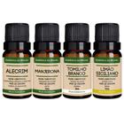 Kit 4 Óleos Essenciais - Aromas do Mediterrâneo - Puros 10ml - Essência do Brasil