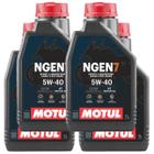 Kit 4 Óleos Lubrificante de Motor Motul NGEN 7 5W-40 4T Sintético Bmw S1000r S1000rr F850gs R1200gs R1250gs