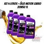 Kit 4 Óleos Radnaq 20w50 Sl Mineral Original Carro