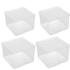 Kit 4 Organizador Multiuso Mybox 15X15X10Cm 5243 Lyor