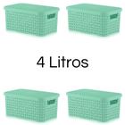 Kit 4 Organizador Rattan 4L