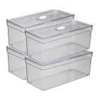 Kit 4 Organizadores Elegance Porta Ovos P/ Geladeira Resistente - PLASTUTTI