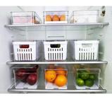 Kit 4 Organizadores Geladeira Transparentes Clear Fresh - OU