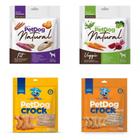 Kit 4 Pacotes De Biscoitos Crock e Natural Petdog para Cães