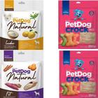 Kit 4 Pacotes De Biscoitos Crock e Natural Petdog para Cães