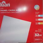 Kit 4 Painéis Sobrepor 32w Quadrado 40x40Cm 3000k Branca Quente - Kian