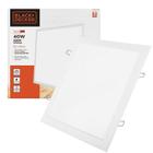 Kit 4 Painel Plafon Quadrado Embutir 62x62cm 40w Branco Frio 6500k