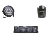 Kit 4 Par Led Slim 18X12W 2 Mini B-Eye 6X15W 1 Dmx 512 - One Light