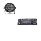Kit 4 Par Led Slim Rgbwa + Uv 18X18W Onelight + Mesa Dmx 512
