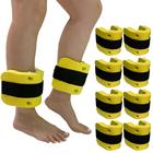 Kit 4 Pares Caneleiras Hidroginástica Em EVA 3 à 4kg DF1099 Amarelo Dafoca Sports