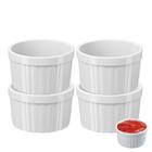 Kit 4 pcs Molheira Ramekin Potinhos Pote Molho Petisco Coza 150ml Tigela Bowl Uno