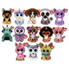 Kit 4 Pelúcia TY 15cm Beanie Boos Cachorrinho Sortidos