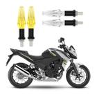 Kit 4 Pisca Setas Esportivas de Led Modelo Cristal Moto Honda CB 500f 2004 2005 2006 2007 2008 2009 2010 2011 2012 2013 - Stallion