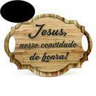 Kit 4 Placa Plaquinha Casamento Pajem Jesus Nosso Convidado