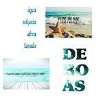 Kit 4 Placas Decorativas 20 X 30 Cm - Coleção Mar 2