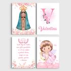 Kit 4 Placas Decorativas Santo Anjo do Senhor